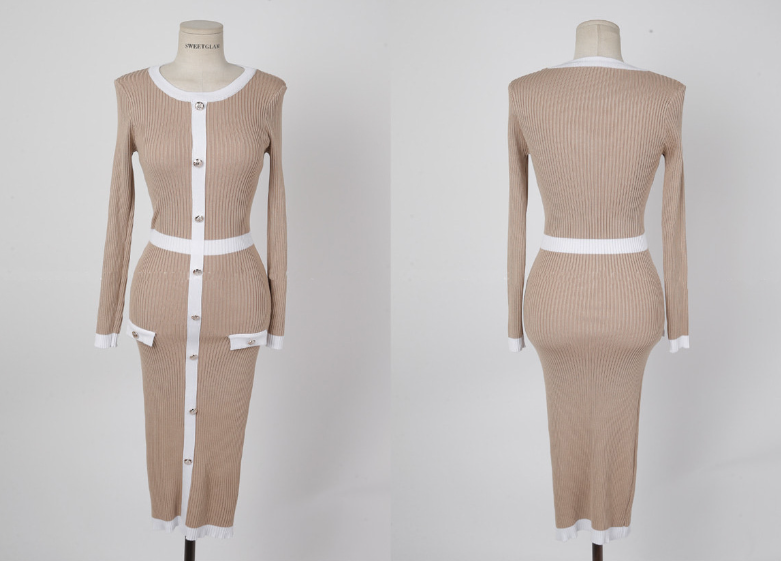 Knit Dress for Women - Long Autumn Winter Sweater Dress