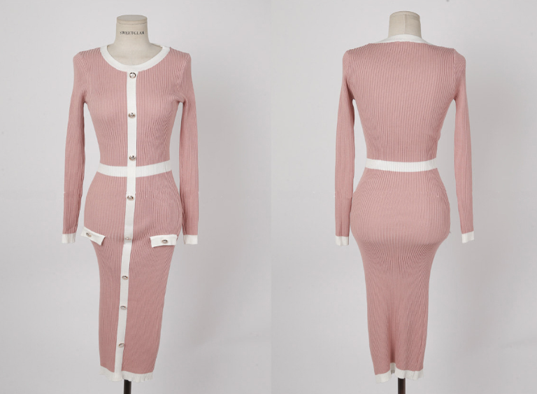 Knit Dress for Women - Long Autumn Winter Sweater Dress