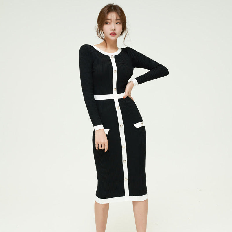 Knit Dress for Women - Long Autumn Winter Sweater Dress