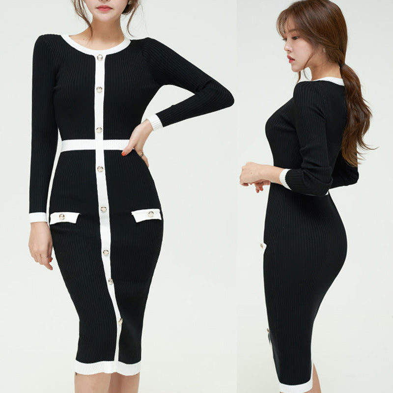 Knit Dress for Women - Long Autumn Winter Sweater Dress